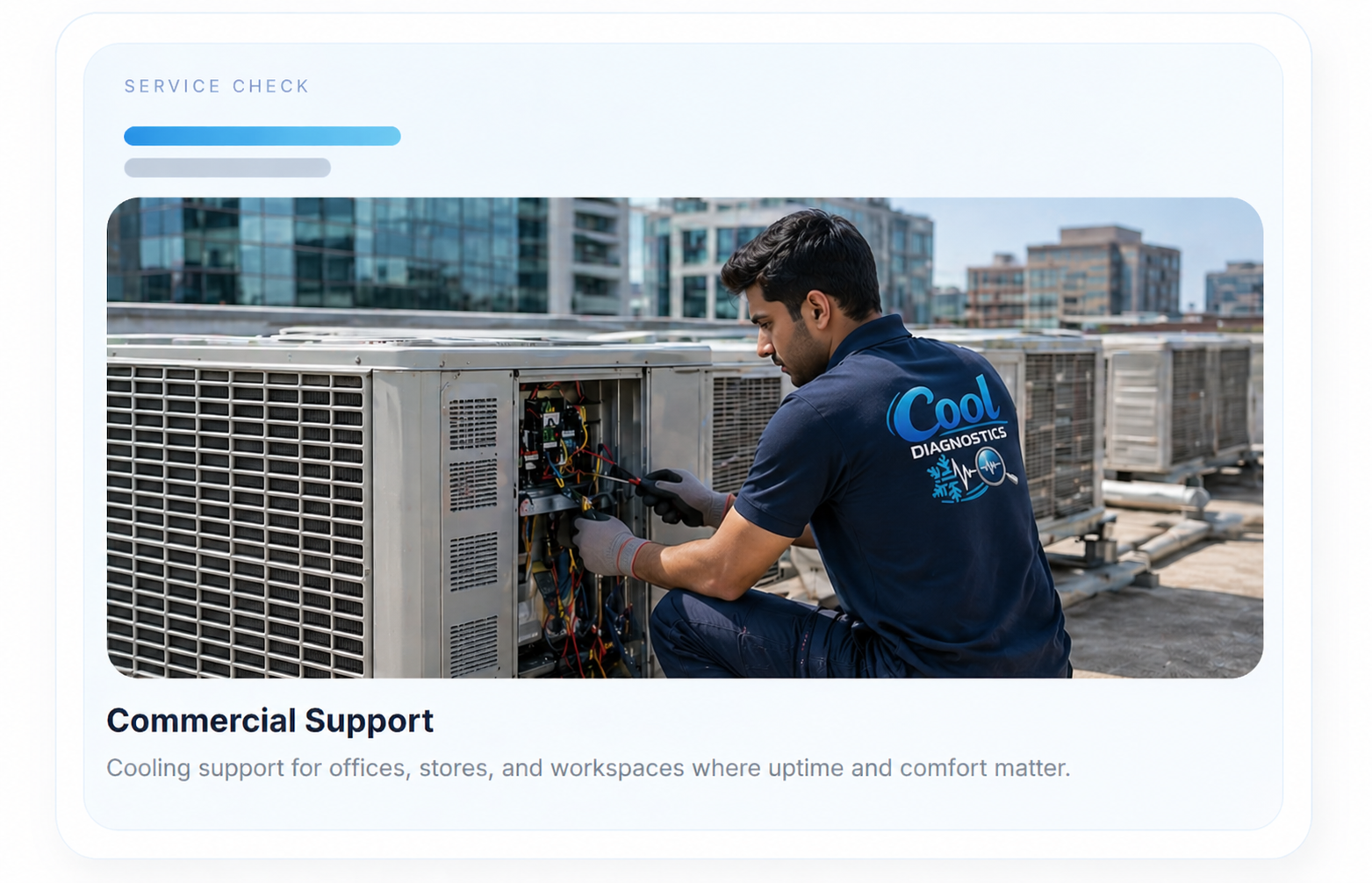 Commercial AC support